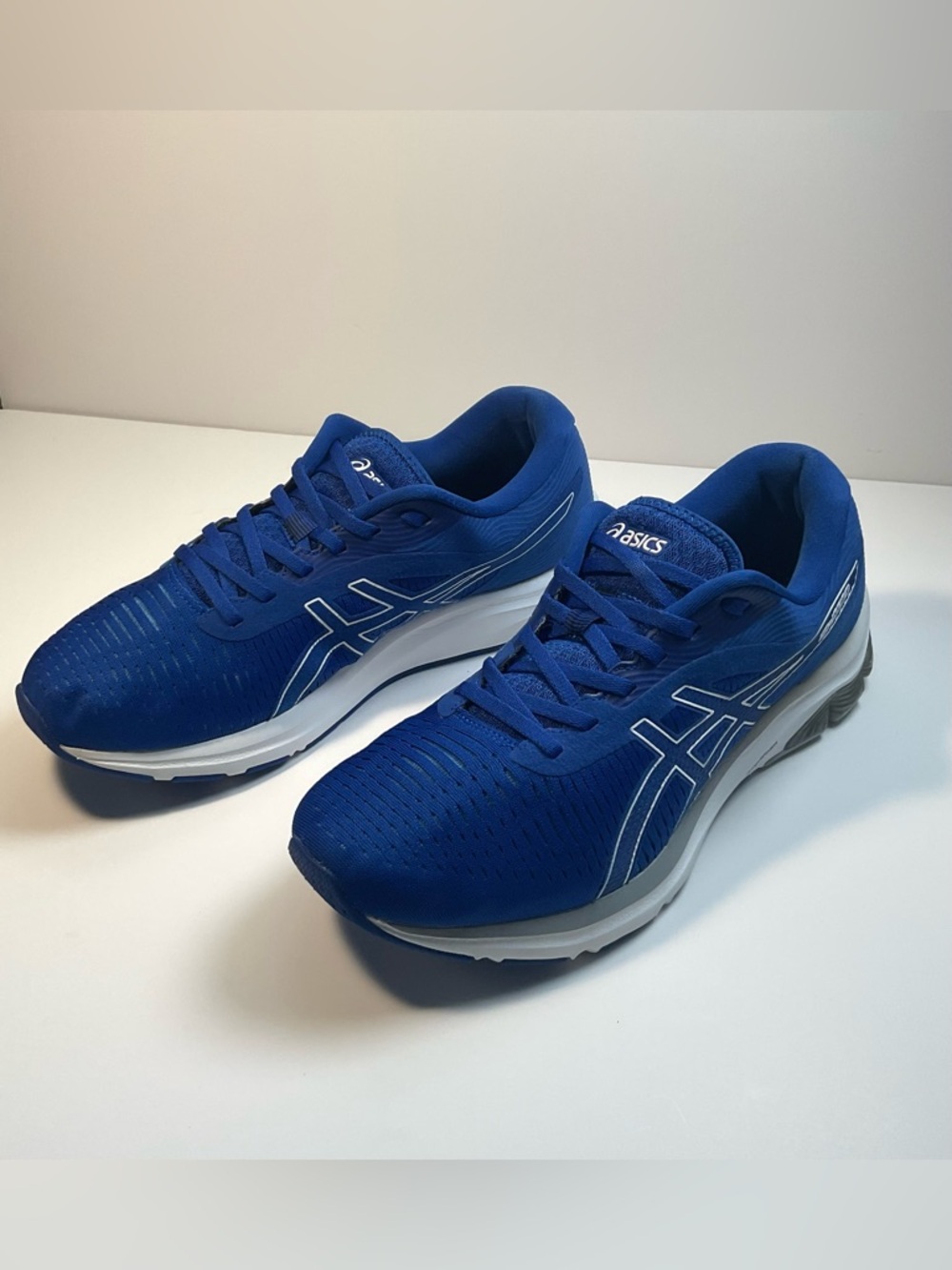 ASICS Blue Running Shoes Mens Size 10.5 Athletic Sneakers Comfort Trainer Gym